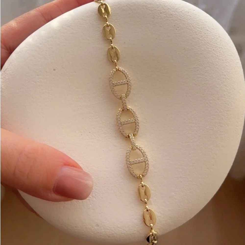 Restock 🔥 14K Gold Plated Mariner Link Chain Bracelet | Adjustable Waterproof